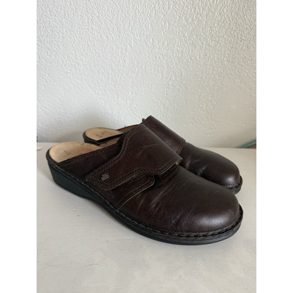 Finn Comfort Amalfi Mules Closed Toe Leather Men Size 9 Womens 11.5 Unisex